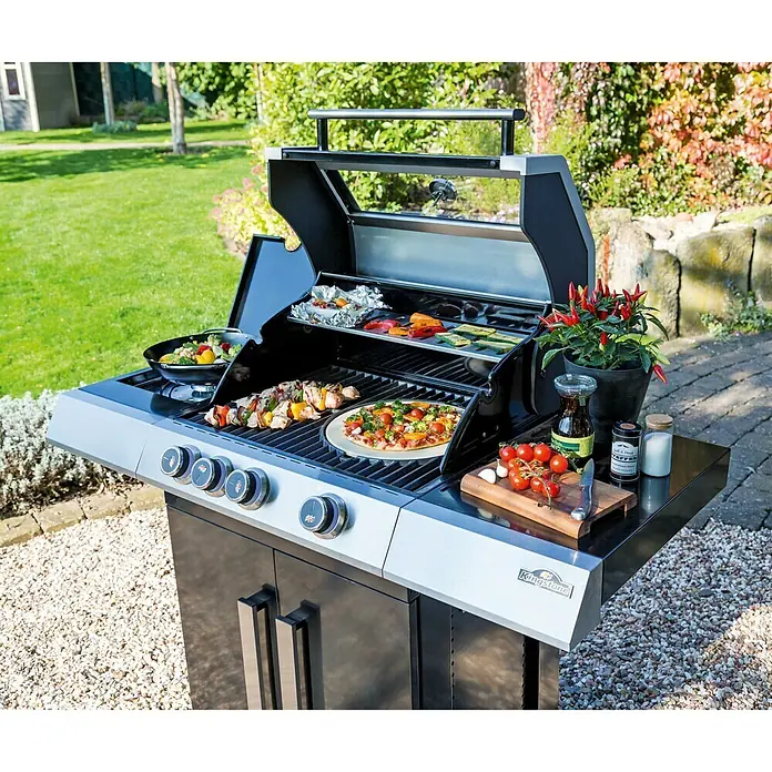 Kingstone KMS Gasgrill CLIFF 350 - Anzahl Brenner: 3, Hauptgrillfläche: 59 x 45 cm, 13,5 kW