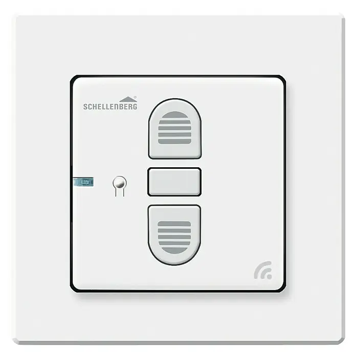 Schellenberg Interruptor de recepción de radio - L x An x Al: 80 x 80 x 40 mm, Blanco, Empotrado