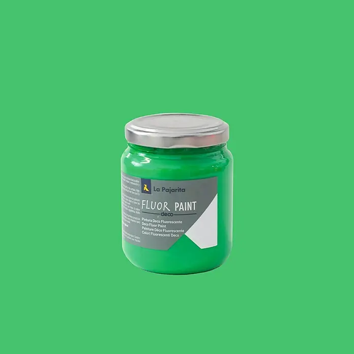 La Pajarita Pintura Fluor Paint - Green, 175 ml - Vista frontal