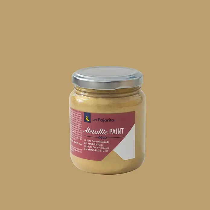 La Pajarita Pintura Metallic Paint - Rich gold, 175 ml, Brillante - Vista frontal