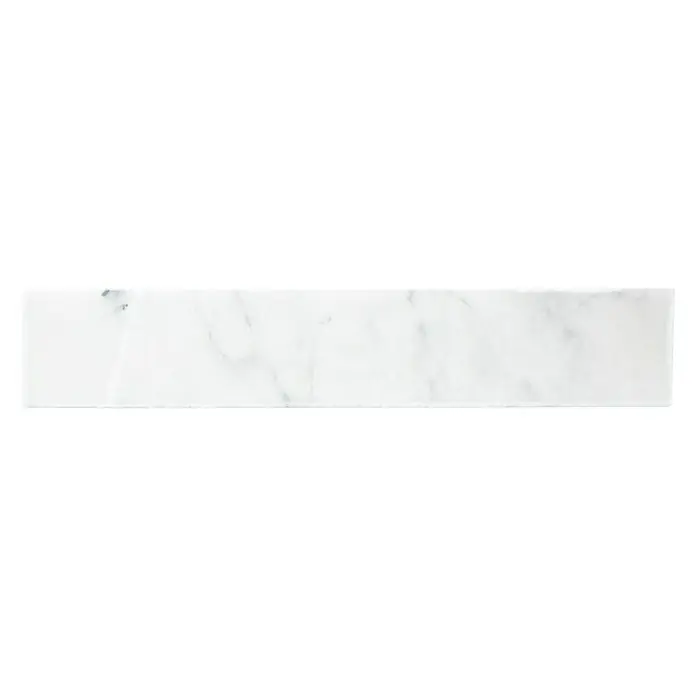 Sockelfliese Ibiza White SO 42470 - 7 x 40,6 cm, Weiß, Matt - Ansicht von oben