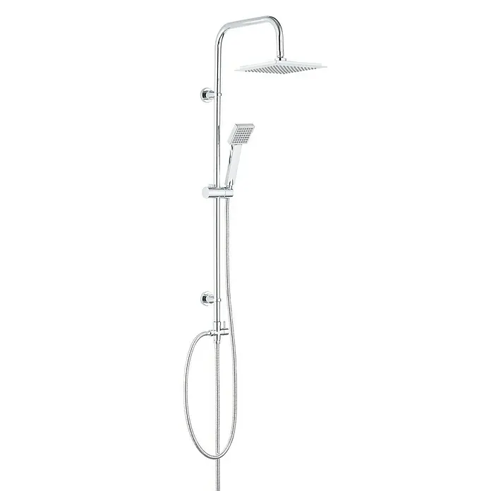 Sistema de ducha Eris - Con selector, Número de tipos de chorro: 1 ud., Cromo