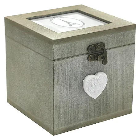 Caja con tapa y bisagra Home