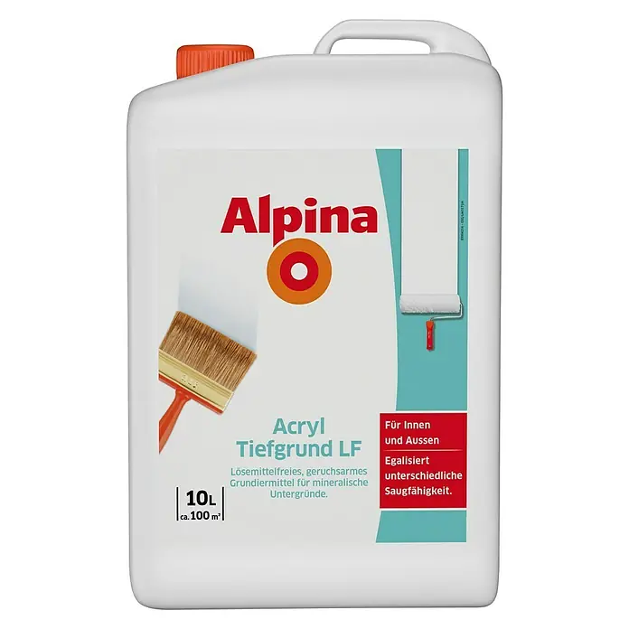 Alpina Acryl-Tiefgrund LF - Transparent, 10 l, Matt