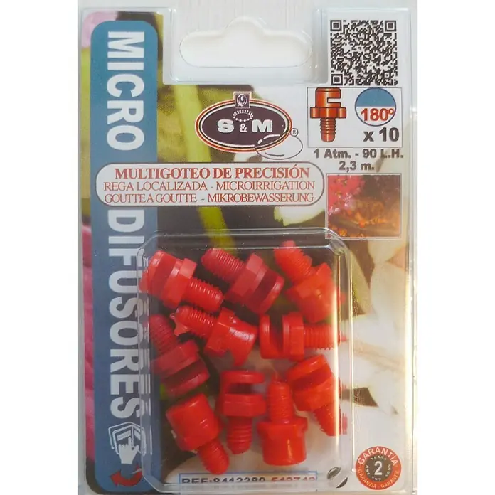 Tobera pulverizadora microdifusora 180º L/H 90 - 10 ud.