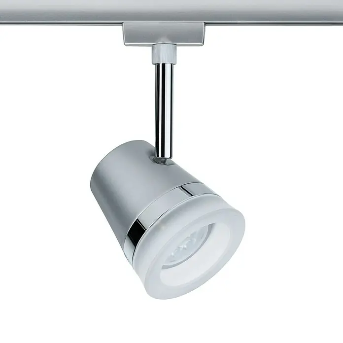Paulmann URail Deckenstrahler Cone - GU10, Chrom, Chrom matt - Vorderansicht