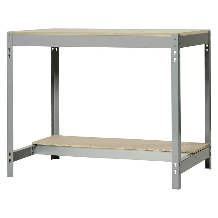Simonrack Simonwork Banco de trabajo BT0 - L x An x Al: 76 x 151 x 84,2 cm, Capacidad de carga: 850 kg, Gris