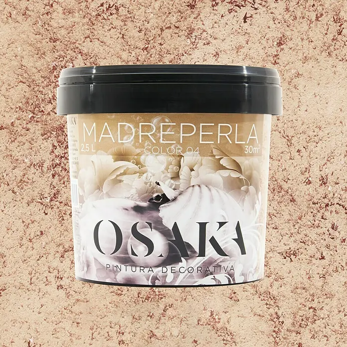 Osaka Pintura para efectos decorativos Madreperla - Rojo, 2,5 l