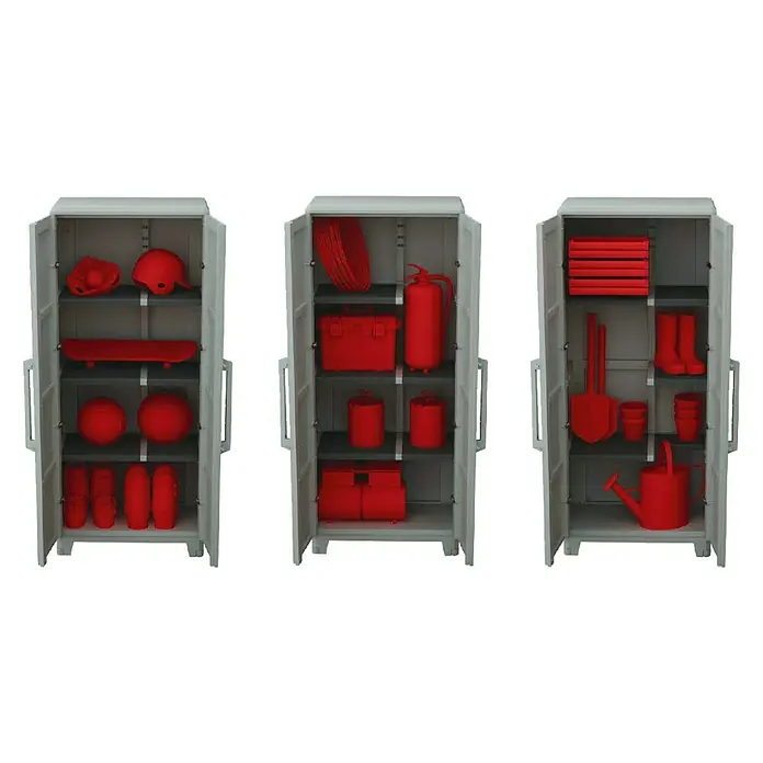 Terry Transforming Plastični ormar Modular - D x Š x V: 43,6 x 78 x 101,6 cm, Nosivost: 40 kg/polica - Pogled sprijeda