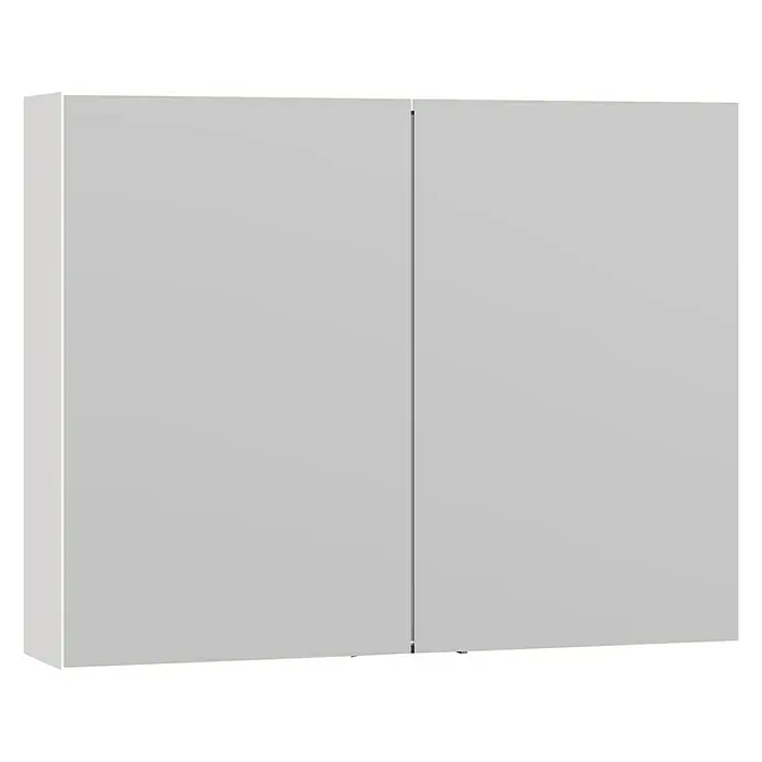 Scanbad Multo+ Spiegelschrank - B x H: 80 x 64 cm, Ohne Beleuchtung, Spanplatte, Weiß