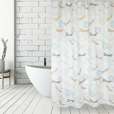 Venus  Cortina de baño textil Libélula