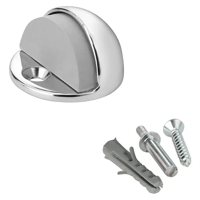 Inofix Tope de puerta 3049 - Metal, Cromo