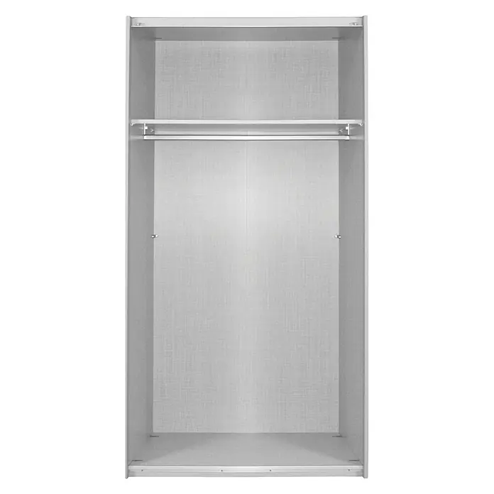 Express Möbel Drehtürschrank Brooklyn Landhaus - L x B x H: 58 x 100 x 216 cm, Weiß, Ohne Spiegel