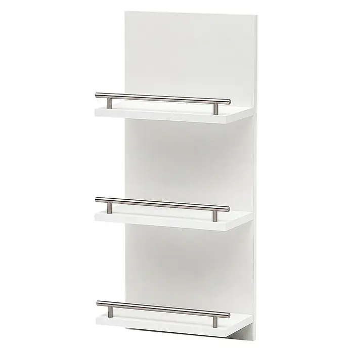 Schildmeyer Niko Regal - 30 x 17,5 x 70 cm, Perlweiß - Rechte Seitenansicht