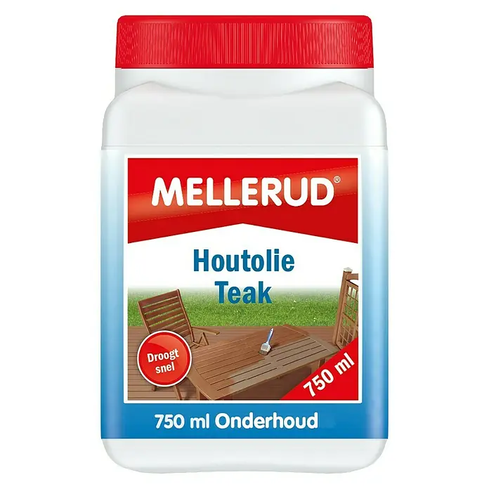 Mellerud Onderhoudsmiddel Houtolie Teak - 750 ml, Teak