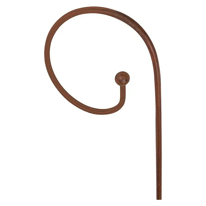 Windhager Pflanzstab - Länge: 120 cm, Edelrost, Gebogen