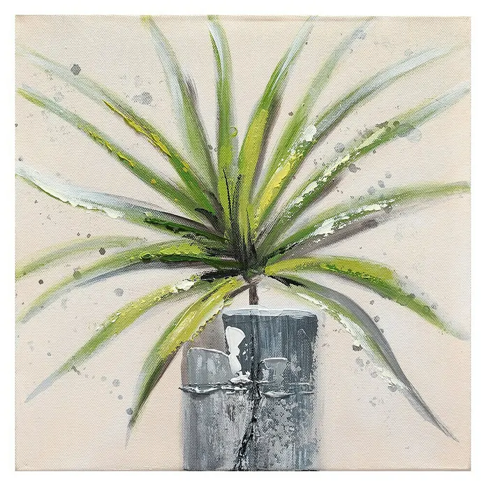 Cuadro pintado a mano Dipinto Planta - Plant, An x Al: 30 x 30 cm