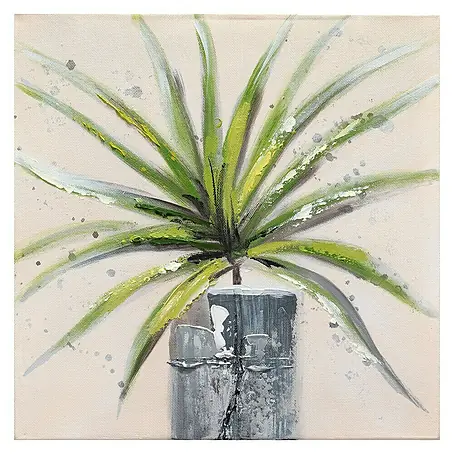 Cuadro pintado a mano Dipinto Planta