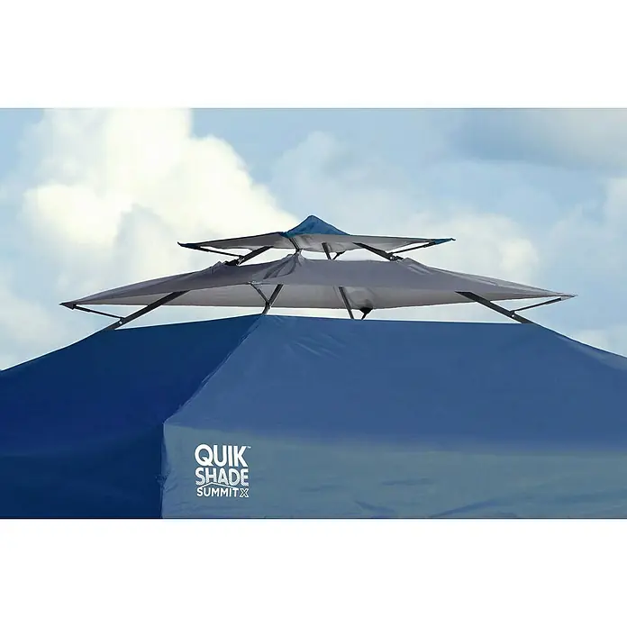 ShelterLogic Faltpavillon Quik Shade Summit - L x B x H: 300 x 300 x 300 cm, Blau - Detailaufnahme