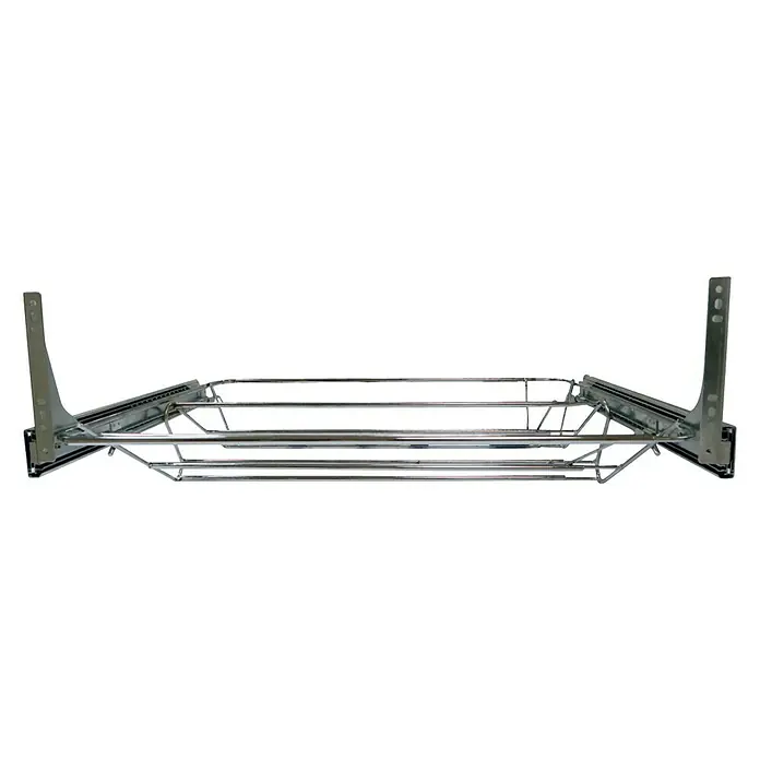 Estante para zapatos 65ZG/800-100 - L x An x Al: 100 x 44,5 x 12 cm, Plateado