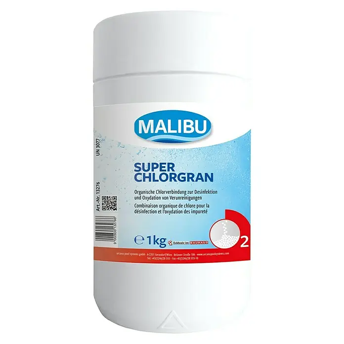 Malibu Chlorgranulat - 1 kg - Vorderansicht