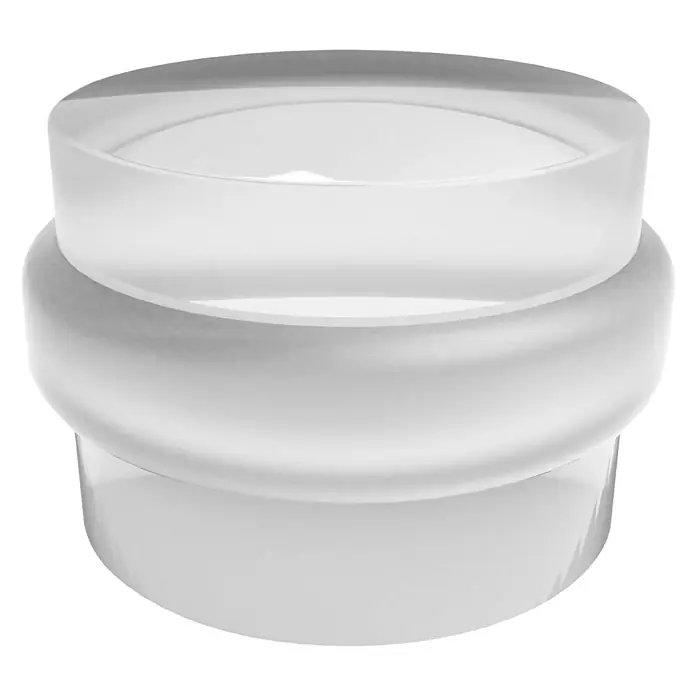 Türstopper - Ø x H: 38 x 21 mm, Transparent, Selbstklebend - Rechte Seitenansicht