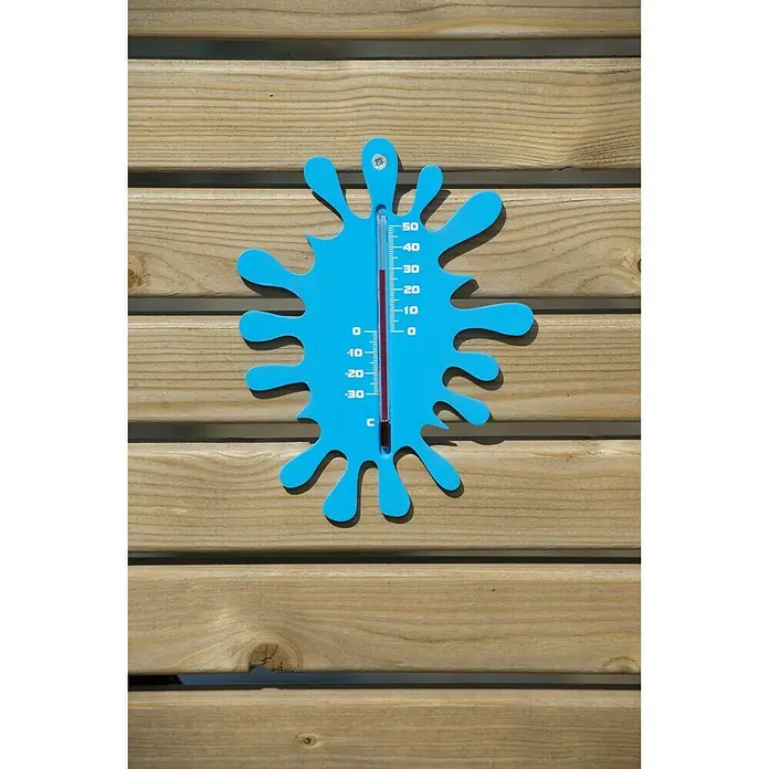 Nature Buitenthermometer Splash - Hoogte: 23 cm, Kunststof - Sfeeropname