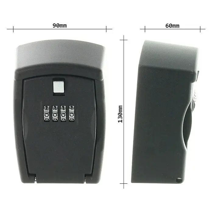 Rottner Schlüsselkasten Key Protect - L x B x H: 6 x 9 x 13 cm, Geeignet für: Schlüssel, Ohne Bügel