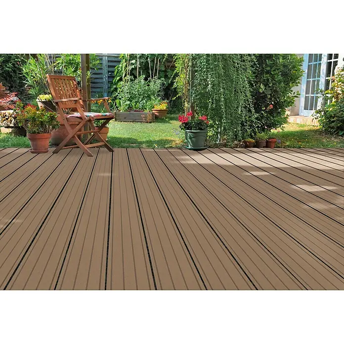 WPC-Terrassendiele Brown - Braun, 290 x 12 x 2 cm