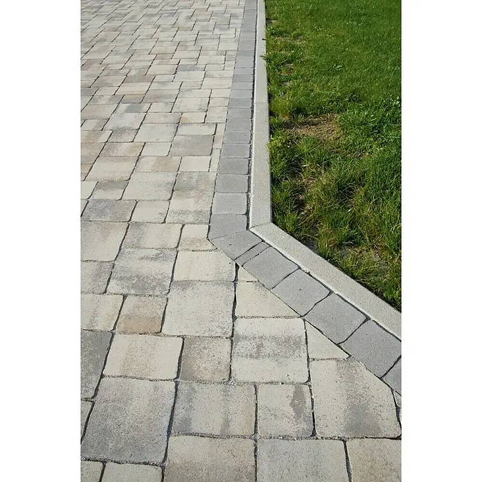 Seesteiner Rasenkante Piazza - Anthrazit, L x B x H: 100 x 20 x 5 cm, Beton