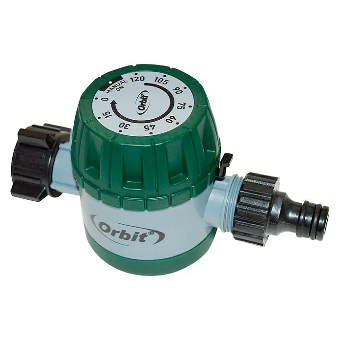 Orbit Temporizador para agua - Polipropileno, Dimensión conexión: ¾″, Tiempo de riego: 15 min - 120 min