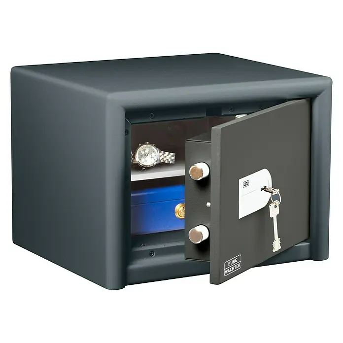 Burg-Wächter Caja fuerte Combi Line CL 410K - Cerradura de seguridad de doble paletón blindada, L x An x Al: 380 x 435 x 320 mm, Negro