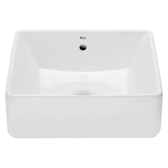 Roca Lavabo Domus - 39 x 37 cm, Con desbordamiento, Blanco