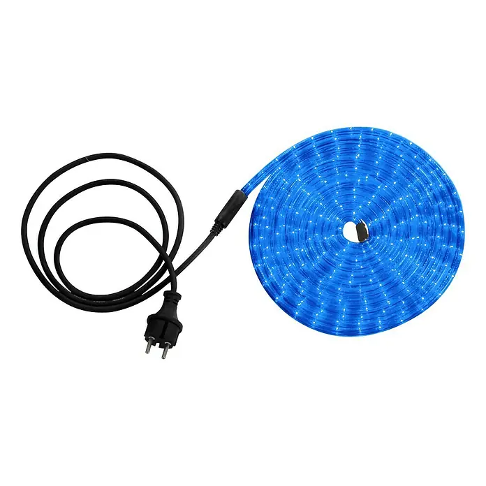 Globo LED svjetlosno crijevo - 6 m, Plave boje, IP44 - Pogled sprijeda