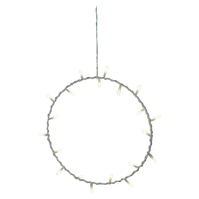 Tween Light LED gyűrű - Belső, 20 láng, Átmérő: 30 cm, Meleg fehér - Elülső nézet