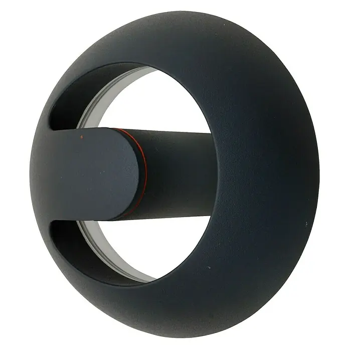Lutec Aplique exterior LED Spril - 8,4 W, 19,5 x 19,6 x 16,6 cm, Antracita, IP54 - Vista de perfil derecho
