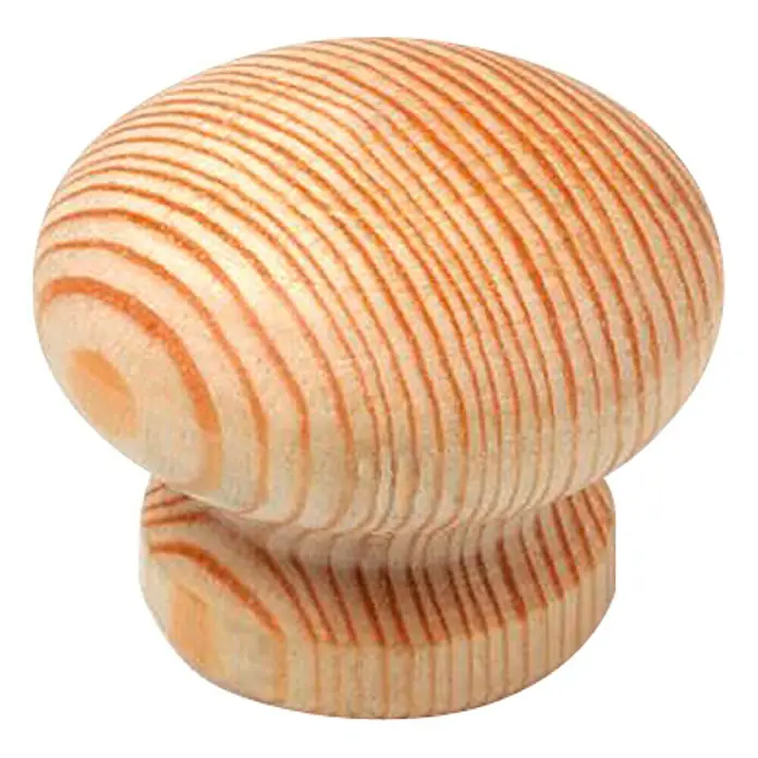Okrugla ručka za namještaj - Ø x V: 35 x 29 mm, Drvo