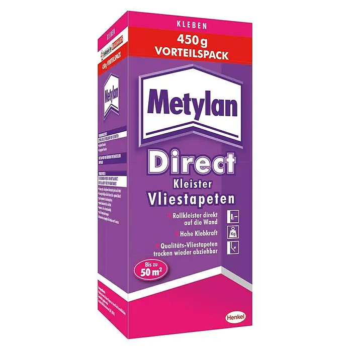 Metylan Vliestapeten-Kleister Direct - 450 g - Vorderansicht