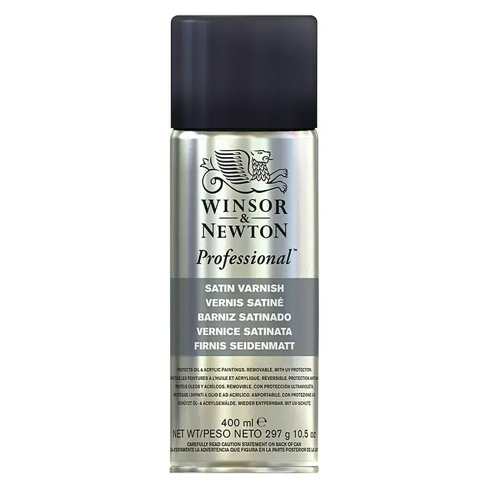 Winsor & Newton Laneno ulje u spreju - 400 ml, Svilenkasti mat, Limenka s raspršivačem - Pogled sprijeda