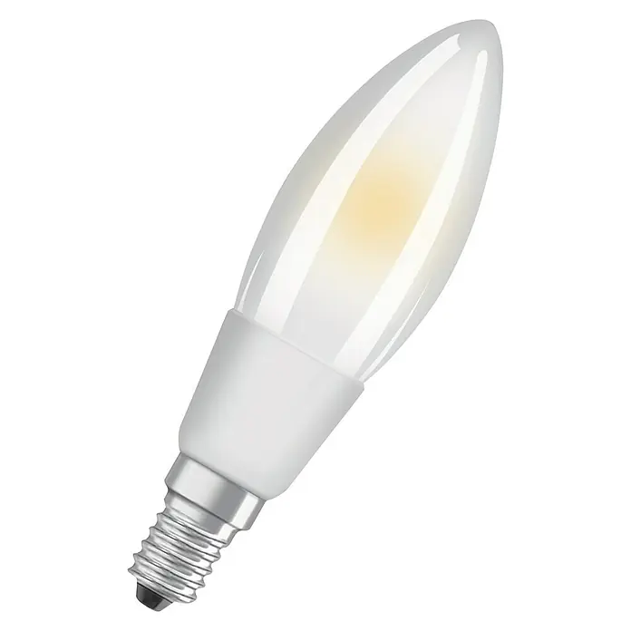 Osram LED-Leuchtmittel Retrofit Classic B - 5 W, E14, Warmweiß, Dimmbar, Matt - Ansicht von oben