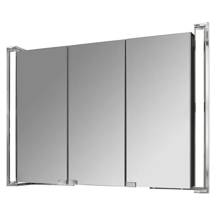 Camargue LED-Spiegelschrank Flexilight - B x H: 92,3 x 65 cm, Mit Beleuchtung, Spanplatte, Weiß - Vorderansicht