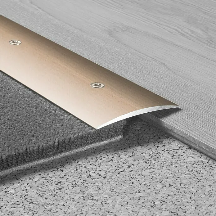 LOGOCLIC Übergangsprofil 134 - Sahara, 1 m x 60 mm x 5 mm, Montageart: Schrauben - Detailaufnahme
