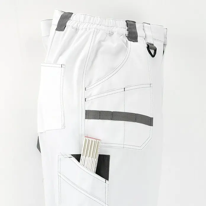 Malerhose - L, Weiß, Polyester