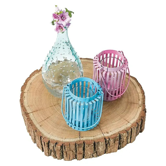 Exclusivholz Baumscheibe - Eiche, Unbehandelt, Durchmesser: 20 cm - 30 cm