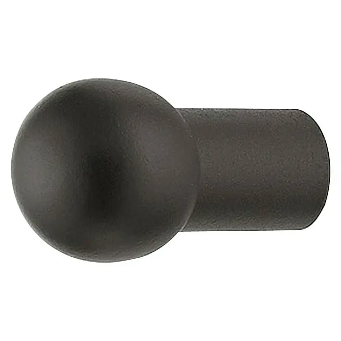 Möbelknopf - Ø x H: 12 x 26 mm, Sonstige, Schwarz - Vorderansicht