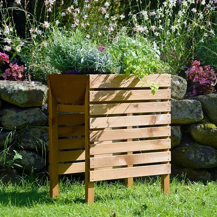 Dobar Hochbeet - 58 x 36 x 71 cm, Braun, Kiefer - Stimmungsaufnahme