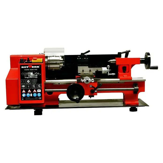 Rotwerk Drehmaschine EDM 300 DS - 250 W, Max. Werkstücklänge: 300 mm - Vorderansicht