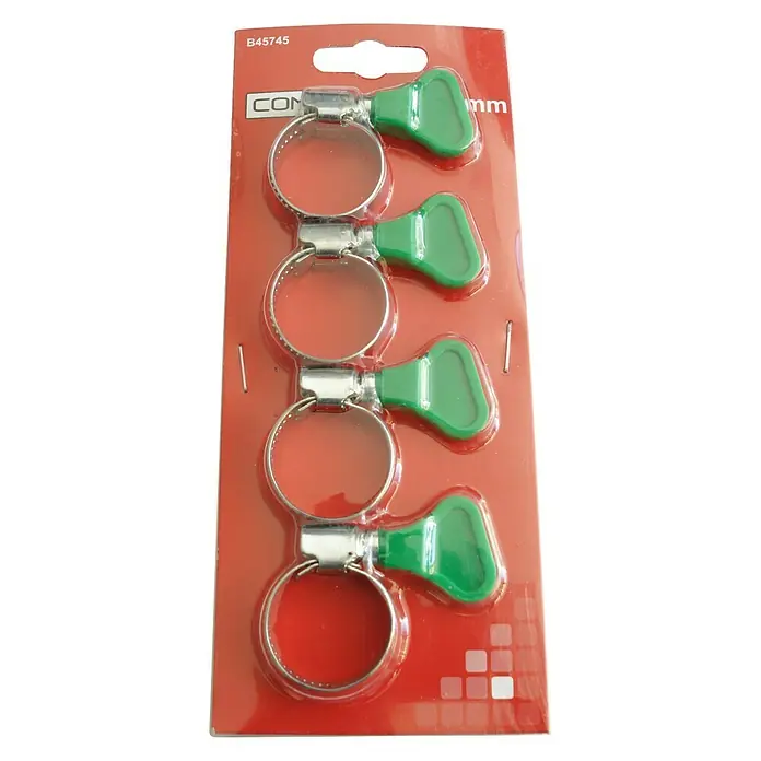 Surtido de abrazaderas para manguera 16 - 25 mm - 4 pzs., Acero inoxidable