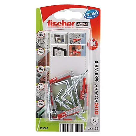 Fischer Duopower Set de tacos con alcayata
