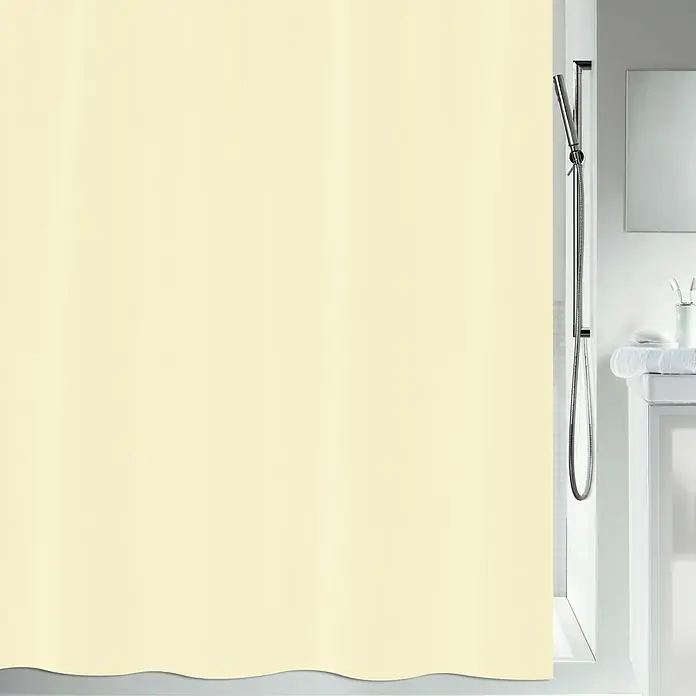 Venus Cortina de baño textil - An x Al: 180 x 200 cm, Amarillo